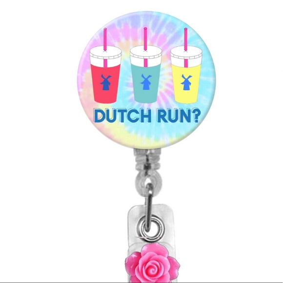 Dutch Bros Coffee Retractable Badge Holder - Picture 1 of 4